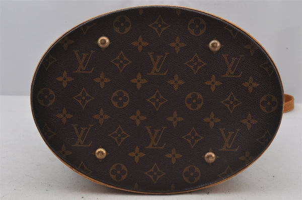 Authentic Louis Vuitton Monogram Bucket GM Shoulder Tote Bag M42236 Junk 3115J