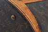 Authentic Louis Vuitton Monogram Bucket GM Shoulder Tote Bag M42236 Junk 3115J