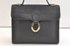 Authentic Christian Dior Trotter 2Way Shoulder Hand Bag PVC Leather Black 3115K