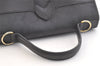 Authentic Christian Dior Trotter 2Way Shoulder Hand Bag PVC Leather Black 3115K