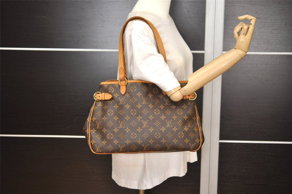 Authentic Louis Vuitton Monogram Batignolles Horizontal Tote Bag M51154 LV 3117J