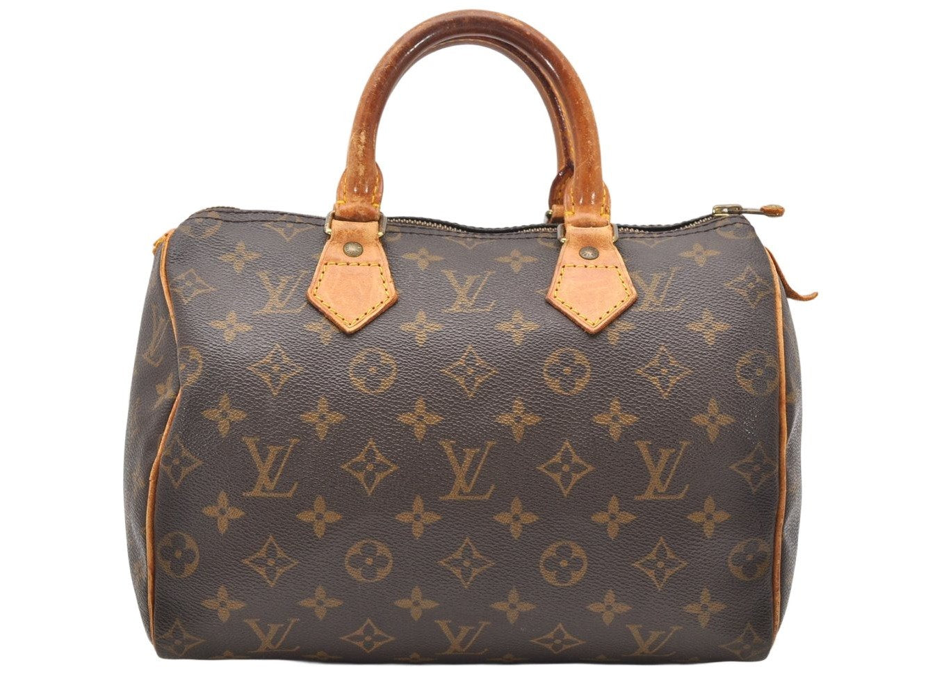 Authentic Louis Vuitton Monogram Speedy 25 Boston Hand Bag M41528 LV 3117K