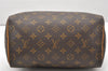 Authentic Louis Vuitton Monogram Speedy 25 Boston Hand Bag M41528 LV 3117K