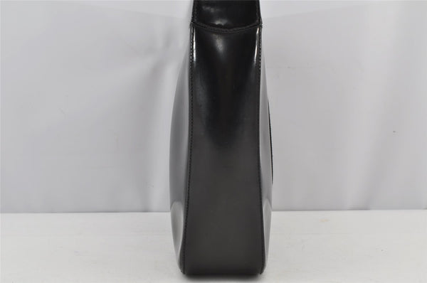 Authentic GUCCI Vintage Shoulder Hand Bag Purse Enamel Black Junk 3118J