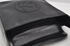 Authentic GUCCI Vintage Shoulder Hand Bag Purse Enamel Black Junk 3118J