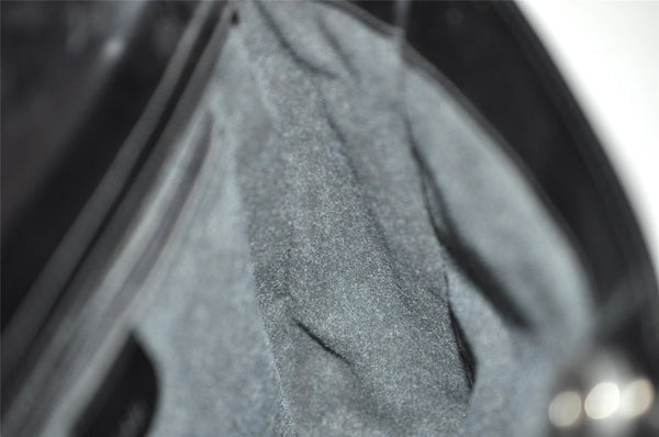 Authentic GUCCI Vintage Shoulder Hand Bag Purse Enamel Black Junk 3118J