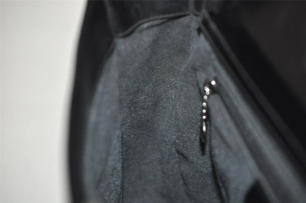 Authentic GUCCI Vintage Shoulder Hand Bag Purse Enamel Black Junk 3118J