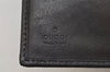 Authentic GUCCI Jackie Horsebit Motif Leather Bifold Wallet 141435 Black 3118K