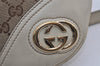 Authentic GUCCI New Britt Shoulder Bag GG Canvas Leather 169998 Brown 3119I