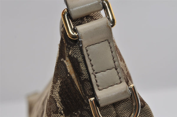 Authentic GUCCI New Britt Shoulder Bag GG Canvas Leather 169998 Brown 3119I