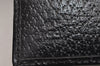 Authentic GUCCI Vintage Bifold Wallet Purse GG Canvas Leather 112664 Black 3119J