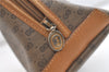 Authentic GUCCI Micro GG PVC Leather Clutch Hand Bag Purse Brown Junk 3119K