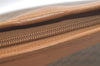 Authentic GUCCI Micro GG PVC Leather Clutch Hand Bag Purse Brown Junk 3119K