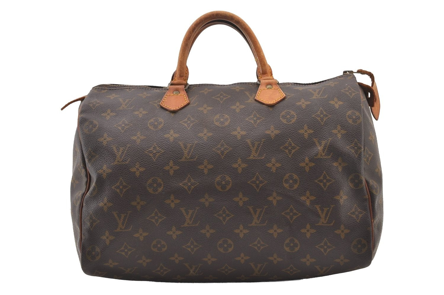 Authentic Louis Vuitton Monogram Speedy 35 Hand Boston Bag M41524 LV 3121J