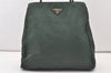 Authentic PRADA Vintage Nylon Tessuto Shoulder Hand Bag Purse Green 3122J