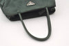 Authentic PRADA Vintage Nylon Tessuto Shoulder Hand Bag Purse Green 3122J