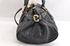 Authentic Chloe Vintage Paddington Leather Shoulder Hand Bag Black 3122M