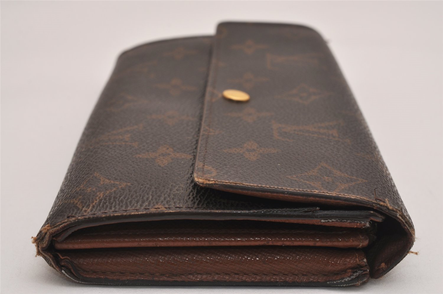 Auth Louis Vuitton Monogram Pochette Porte Monnaie Credit Wallet M61726 LV 3123J