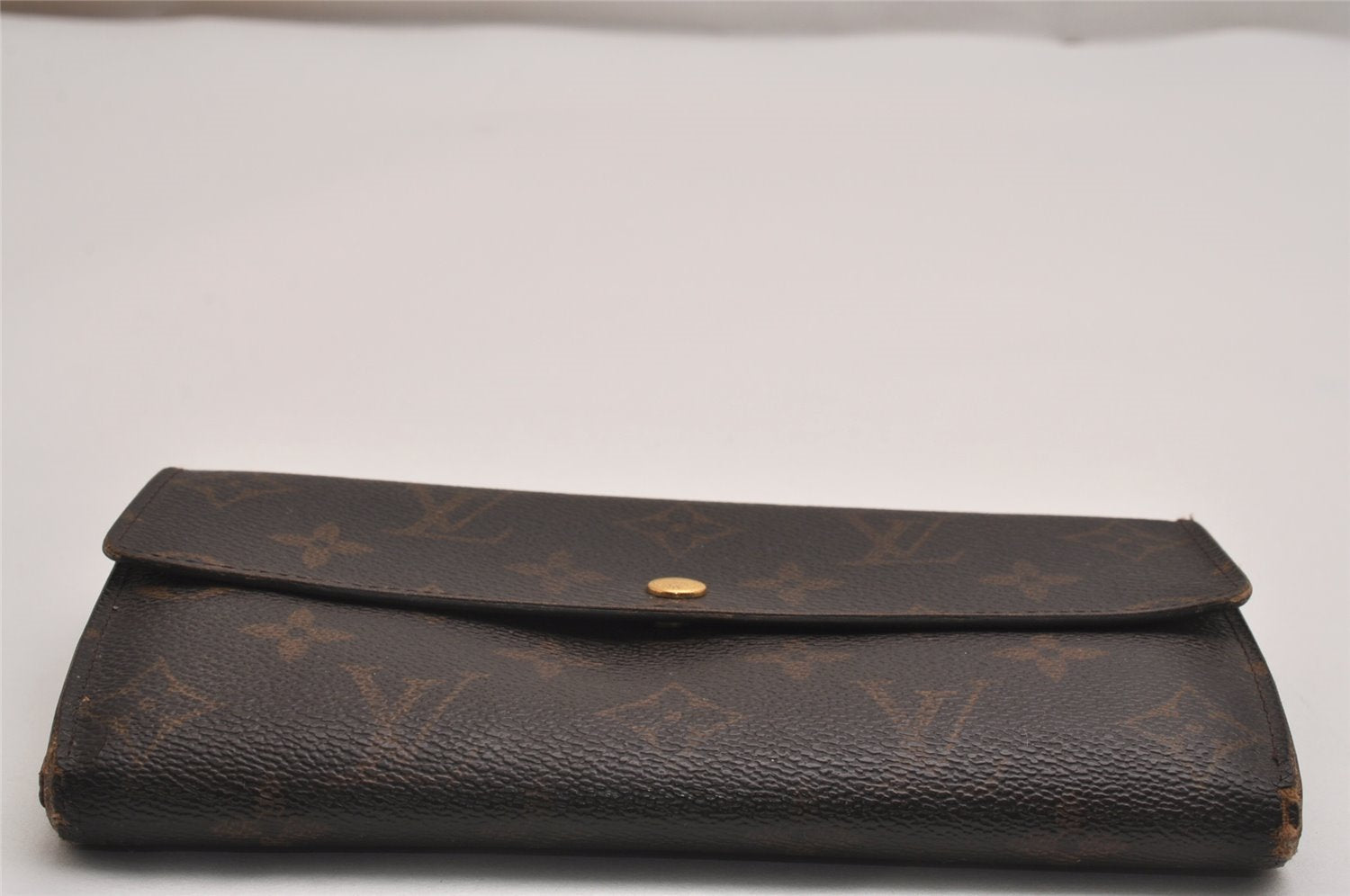 Auth Louis Vuitton Monogram Pochette Porte Monnaie Credit Wallet M61726 LV 3123J