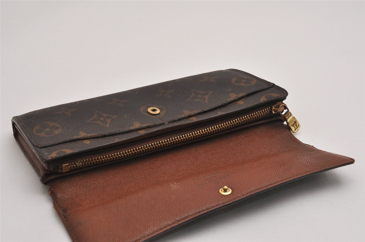 Auth Louis Vuitton Monogram Pochette Porte Monnaie Credit Wallet M61726 LV 3123J