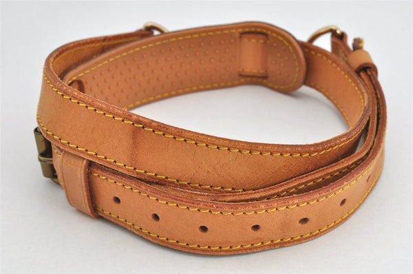 Authentic Louis Vuitton Leather Shoulder Strap Beige 36.2-43.3" LV 3123K