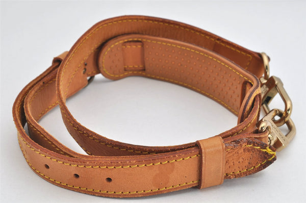 Authentic Louis Vuitton Leather Shoulder Strap Beige 36.2-43.3" LV 3123K