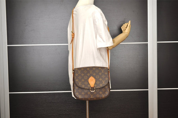Authentic Louis Vuitton Monogram Saint Cloud GM M51242 Shoulder Cross Bag 3124I