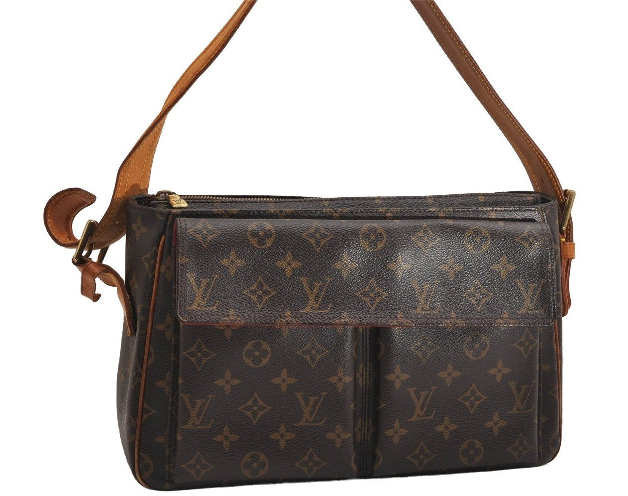 Authentic Louis Vuitton Monogram Viva Cite GM Shoulder Bag M51163 LV 3124J