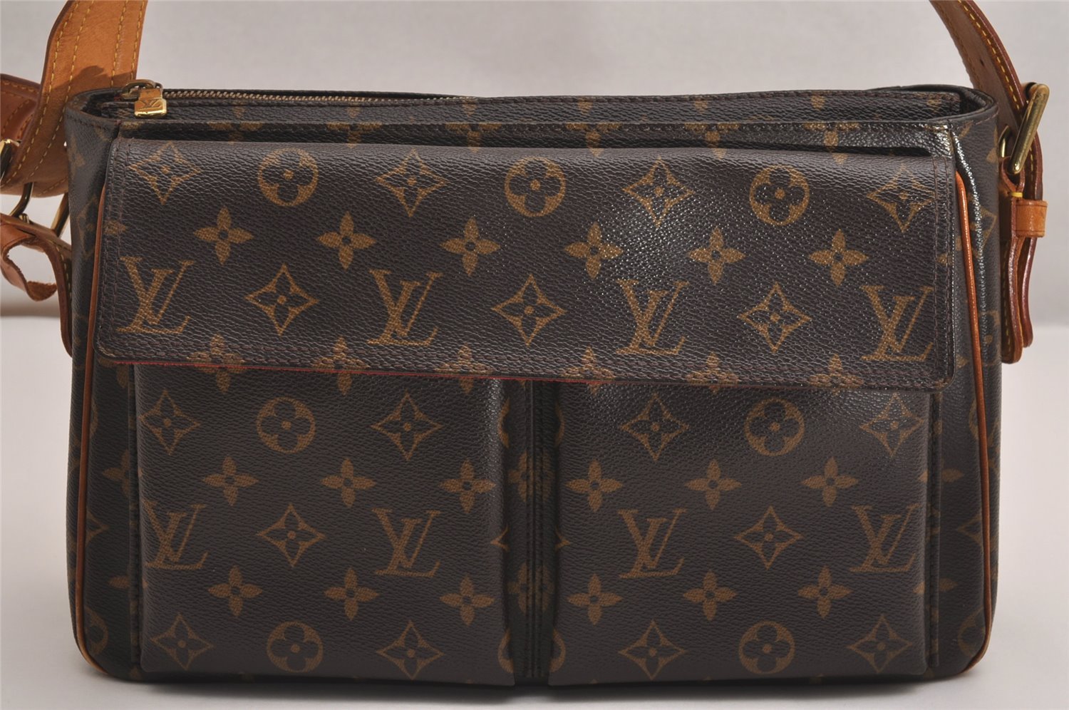 Authentic Louis Vuitton Monogram Viva Cite GM Shoulder Bag M51163 LV 3124J