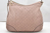Authentic GUCCI Guccissima Bree GG Leather Shoulder Tote Bag 336754 Pink 3124K