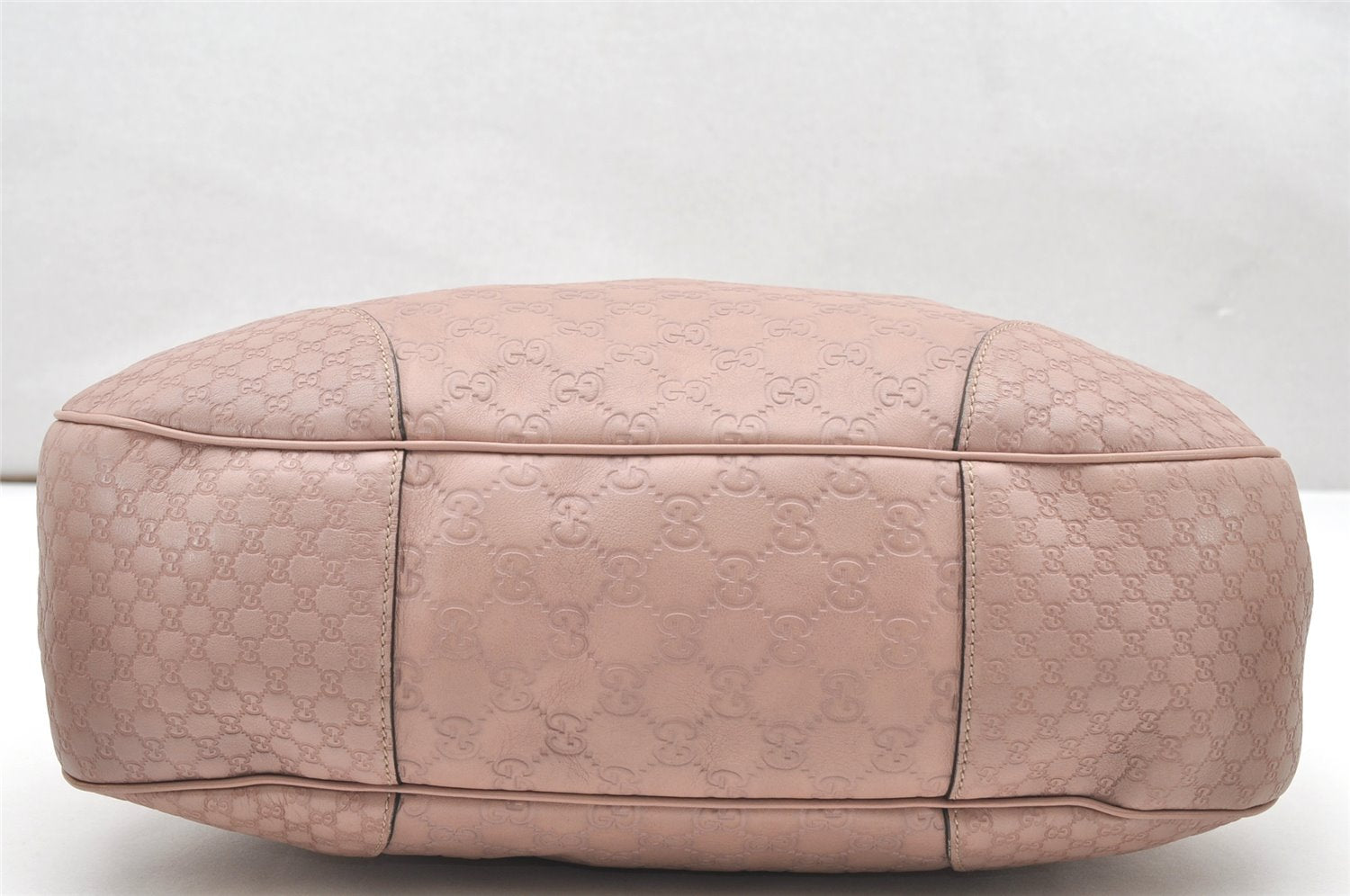 Authentic GUCCI Guccissima Bree GG Leather Shoulder Tote Bag 336754 Pink 3124K