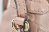 Authentic GUCCI Guccissima Bree GG Leather Shoulder Tote Bag 336754 Pink 3124K