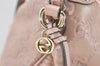 Authentic GUCCI Guccissima Bree GG Leather Shoulder Tote Bag 336754 Pink 3124K