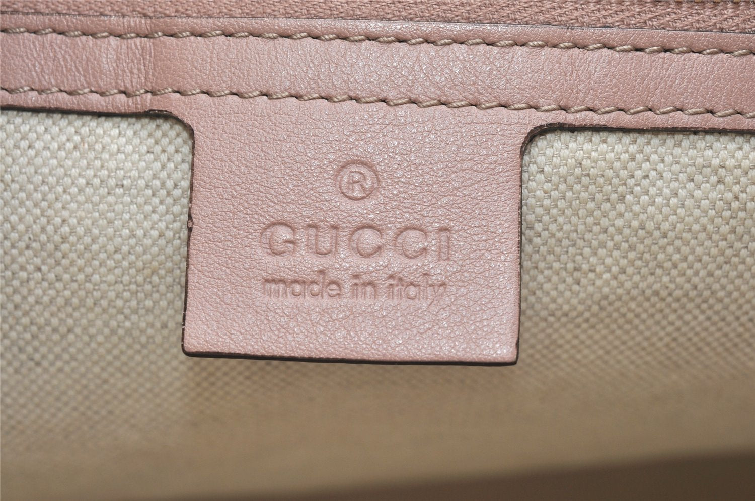 Authentic GUCCI Guccissima Bree GG Leather Shoulder Tote Bag 336754 Pink 3124K