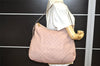 Authentic GUCCI Guccissima Bree GG Leather Shoulder Tote Bag 336754 Pink 3124K