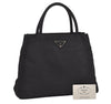 Authentic PRADA Vintage TESSUTO CITY Nylon Hand Bag B3864 Black 3125J