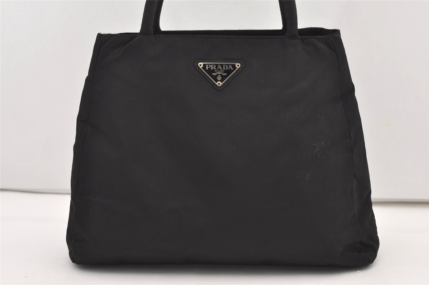 Authentic PRADA Vintage TESSUTO CITY Nylon Hand Bag B3864 Black 3125J