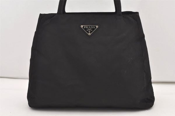 Authentic PRADA Vintage TESSUTO CITY Nylon Hand Bag B3864 Black 3125J