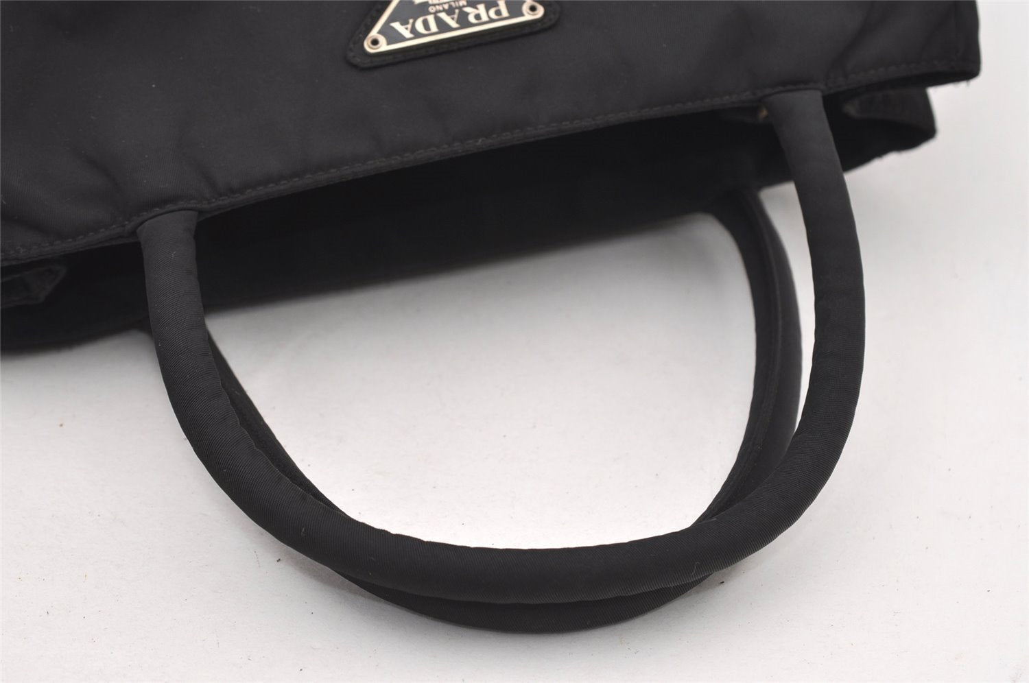Authentic PRADA Vintage TESSUTO CITY Nylon Hand Bag B3864 Black 3125J