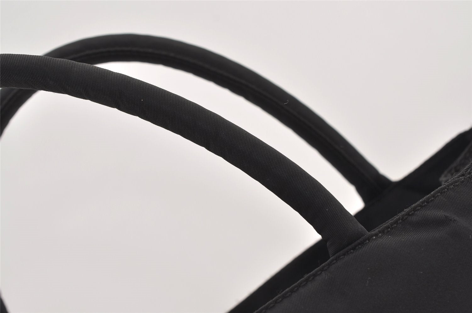 Authentic PRADA Vintage TESSUTO CITY Nylon Hand Bag B3864 Black 3125J
