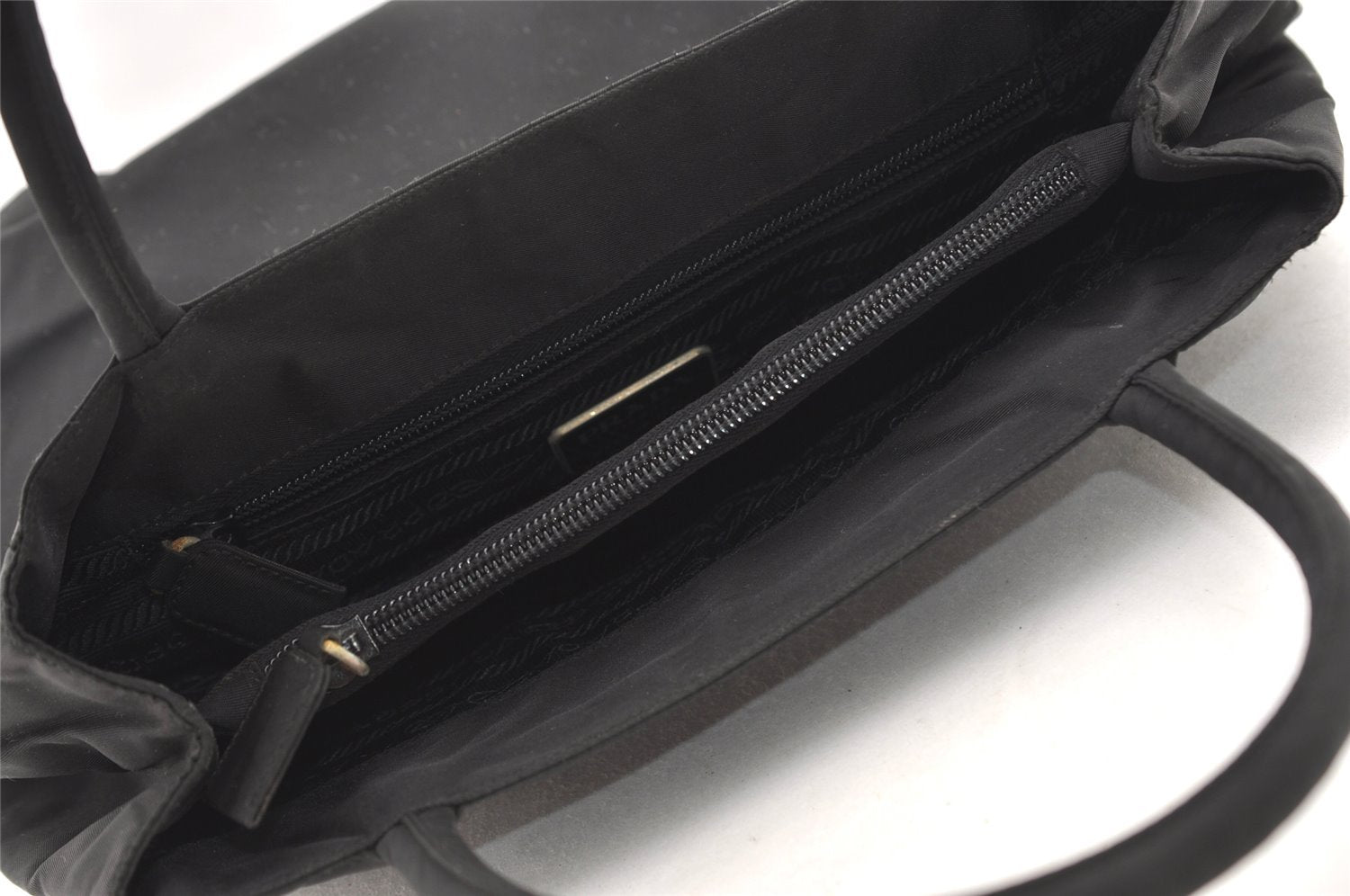 Authentic PRADA Vintage TESSUTO CITY Nylon Hand Bag B3864 Black 3125J