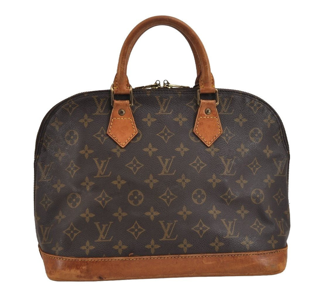 Authentic Louis Vuitton Monogram Alma Hand Bag Purse M51130 LV 3127J