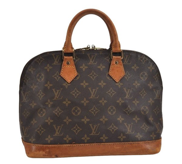 Authentic Louis Vuitton Monogram Alma Hand Bag Purse M51130 LV 3127J