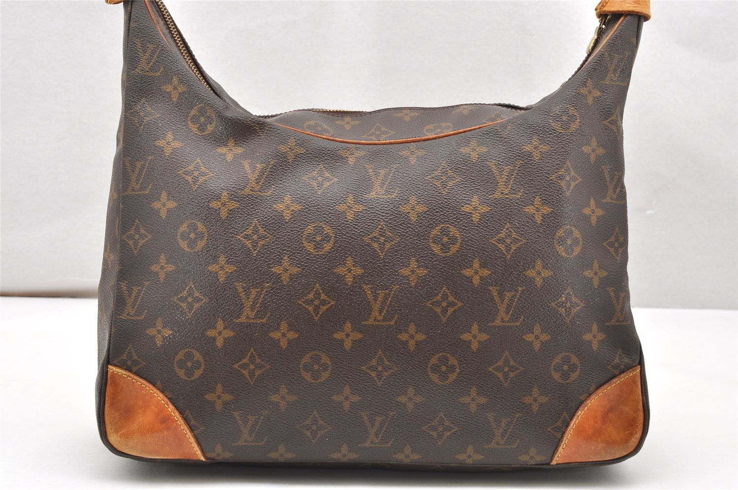 Authentic Louis Vuitton Monogram Boulogne 35 Shoulder Cross Bag M51260 LV 3127K