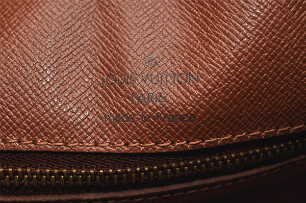 Authentic Louis Vuitton Monogram Boulogne 35 Shoulder Cross Bag M51260 LV 3127K