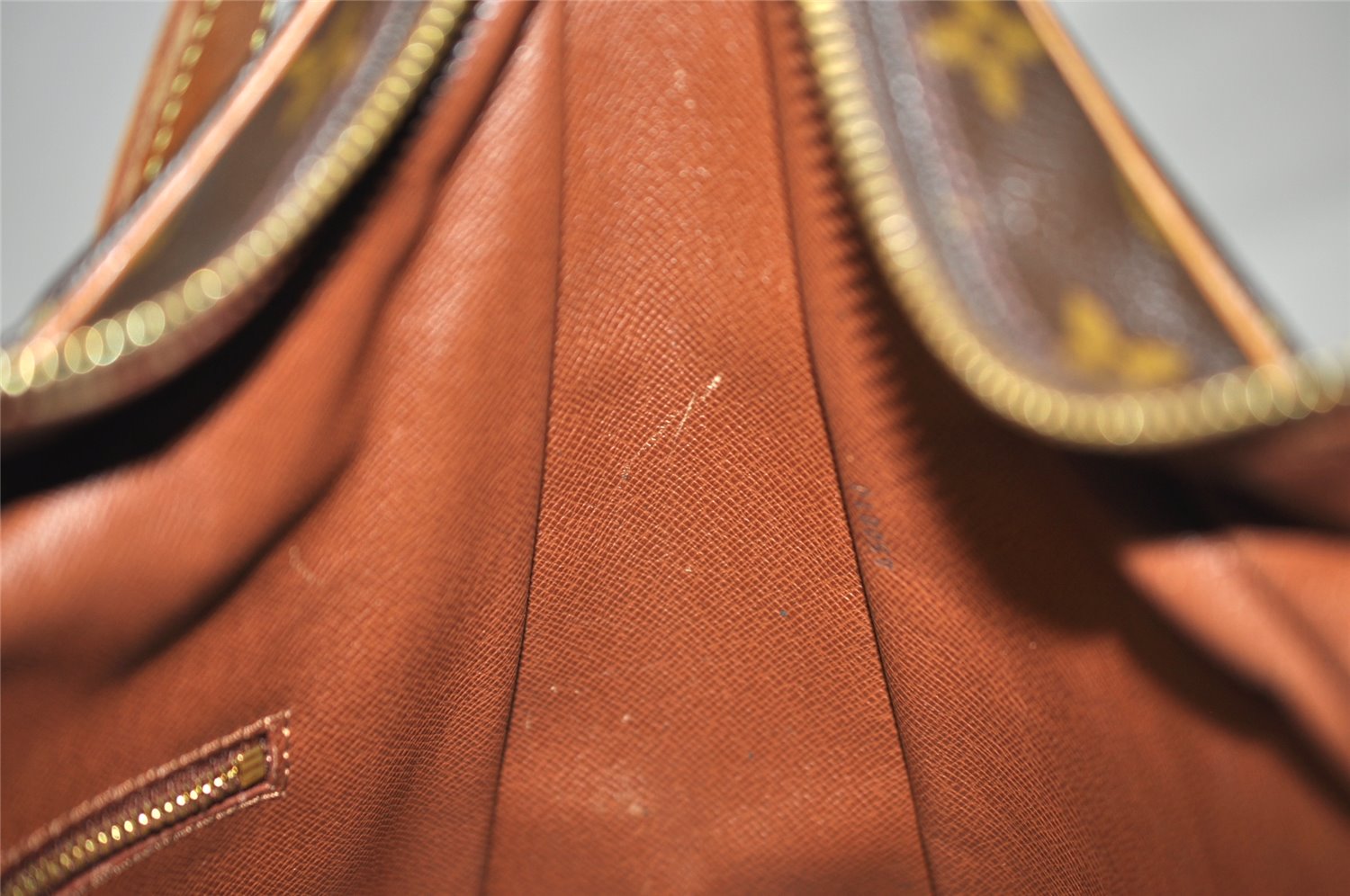 Authentic Louis Vuitton Monogram Boulogne 35 Shoulder Cross Bag M51260 LV 3127K