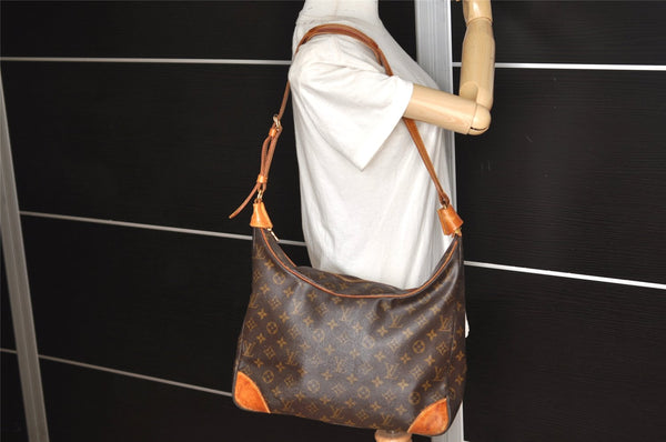 Authentic Louis Vuitton Monogram Boulogne 35 Shoulder Cross Bag M51260 LV 3127K