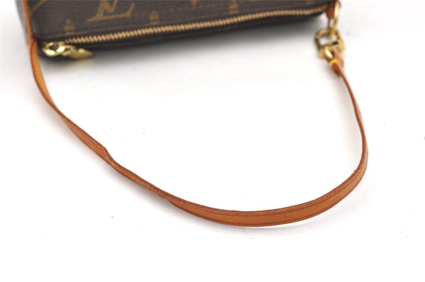 Authentic Louis Vuitton Monogram Papillon Pouch LV  3128K