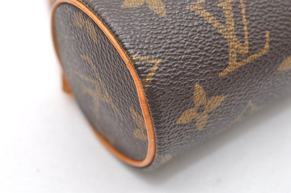 Authentic Louis Vuitton Monogram Papillon Pouch LV  3128K