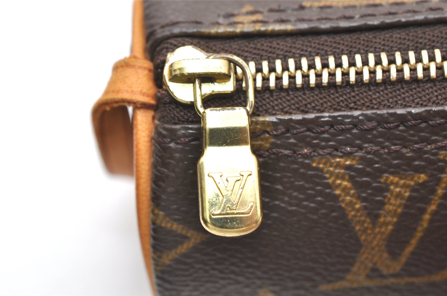 Authentic Louis Vuitton Monogram Papillon Pouch LV  3128K